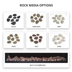 Modern Flames LPM-4416-WMC Landscape Pro Multi 44-Inch Three-Sided Electric Fireplace With Wall Mount Mantel -Natural Gas Fire Place Store lpm xx16 feat d 03 20 1