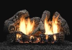 Empire White Mountain Hearth LSxxC2S-Kit Ceramic Fiber Super Charred Oak Complete Fireplace Log Set