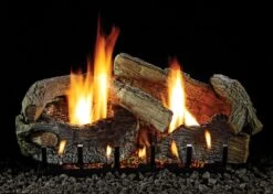 Empire White Mountain Hearth LSxxRAO-Kit Refractory Aged Oak Complete Fireplace Log Set