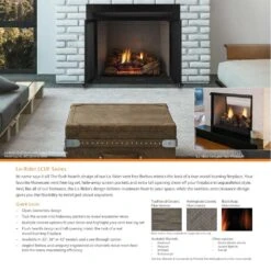Monessen LSTF36-B Lo-Rider 36-Inch See-Through Vent-Free Firebox With Gas Log Set -Natural Gas Fire Place Store lstf36 feat a 01 21