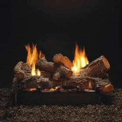 Empire White Mountain Hearth LSUxxRR-Kit Refractory Rock Creek Multi-Sided Complete Fireplace Log Set