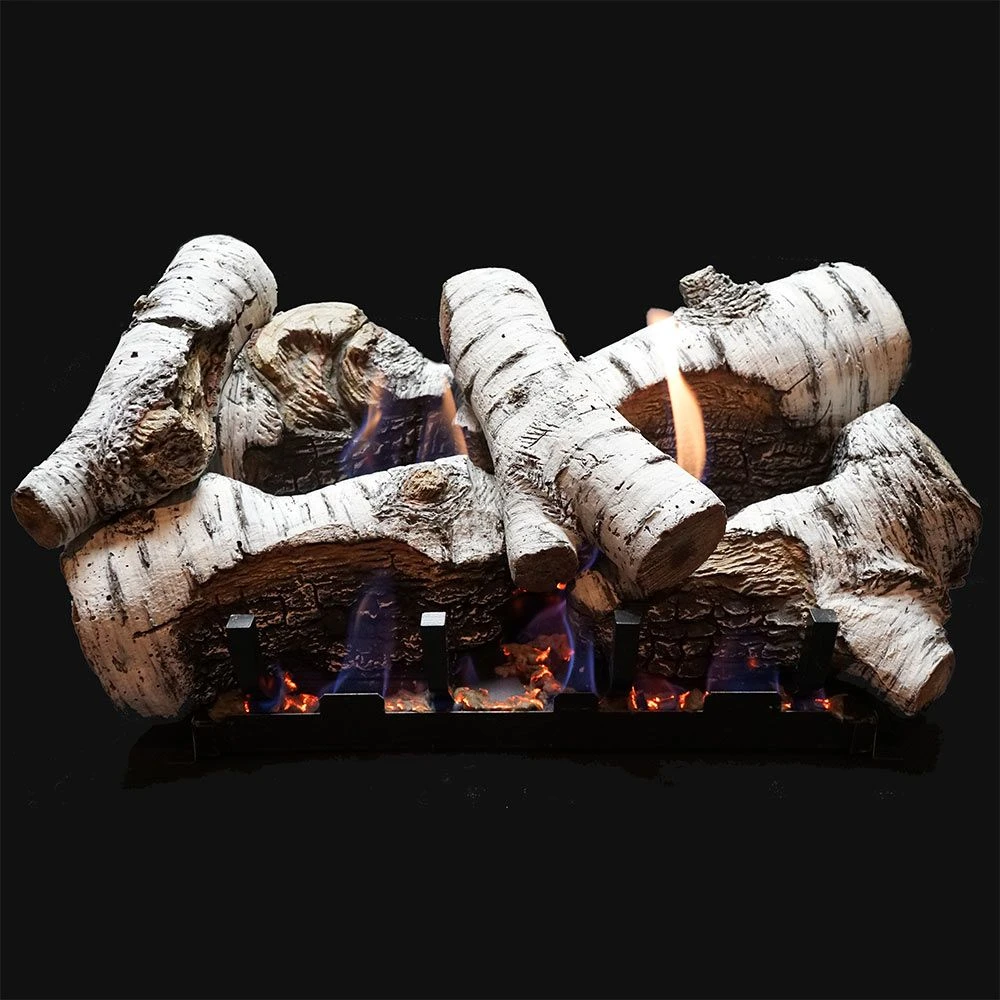 Empire White Mountain Hearth LSxxCB-Kit Burncrete Birch Complete Fireplace Log Set 1 Empire White Mountain Hearth LSxxCB-Kit Burncrete Birch Complete Fireplace Log Set