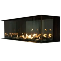 Sierra Flame LYON-48-NG 48-Inch Lyon 4-Sided See-Through Direct Vent Built-In Linear Gas Fireplace