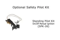 Real Fyre CHGO Charred Grizzly Oak Vented Gas Log Set, Stainless Steel -Natural Gas Fire Place Store manual pilot kit option 1