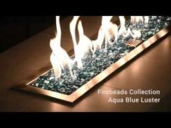 American Fire Glass 1/2-Inch Fire Glass Beads, 10-Pounds, Aqua Blue Luster -Natural Gas Fire Place Store mgWc7usS4R4 32