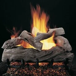 Rasmussen DF-SS-ML-Kit Double Sided Manzanita Series Stainless Steel Fireplace Log Set