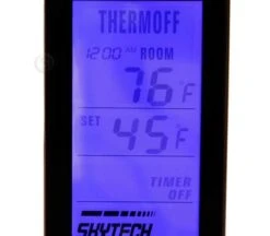 Skytech 5301 Timer/Thermostat Fireplace Remote Control With Backlit Touch Screen -Natural Gas Fire Place Store mode set touchscreen close