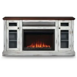 Napoleon NEFP30-3820AW Charlotte Electric Fireplace TV Stand With 30-Inch Cineview Firebox
