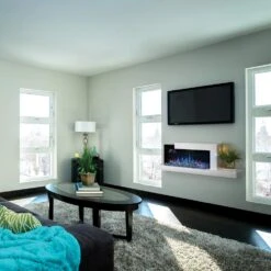 Napoleon NEFP32-5019W-IOT Stylus Cara Elite Wall Mount Electric Fireplace With Remote And Wood Surround -Natural Gas Fire Place Store nefp32 5019w iot d 11 22