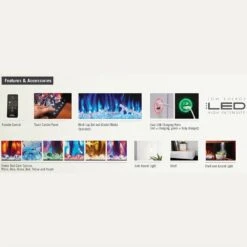 Napoleon NEFP32-5019W-IOT Stylus Cara Elite Wall Mount Electric Fireplace With Remote And Wood Surround -Natural Gas Fire Place Store nefp32 5019w iot o 11 22