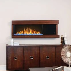 Napoleon NEFP32-5320BW Stylus Steinfeld Wall Mount Electric Fireplace With Remote And Wood Surround -Natural Gas Fire Place Store nefp32 5320bw ls b 02 22