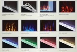 Napoleon NEFVC Allure Series Vertical Wall Mount/Built-In Electric Fireplace -Natural Gas Fire Place Store nefvc colors