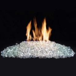 Real Fyre GLD-10-C Clear Diamond Nuggets, 10 Pounds -Natural Gas Fire Place Store nuggets clear ls 10 19