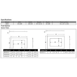Napoleon GDI3N-1 Oakville Series Millivolt Ignition Direct Vent Gas Fireplace Insert -Natural Gas Fire Place Store oakville g3 specs