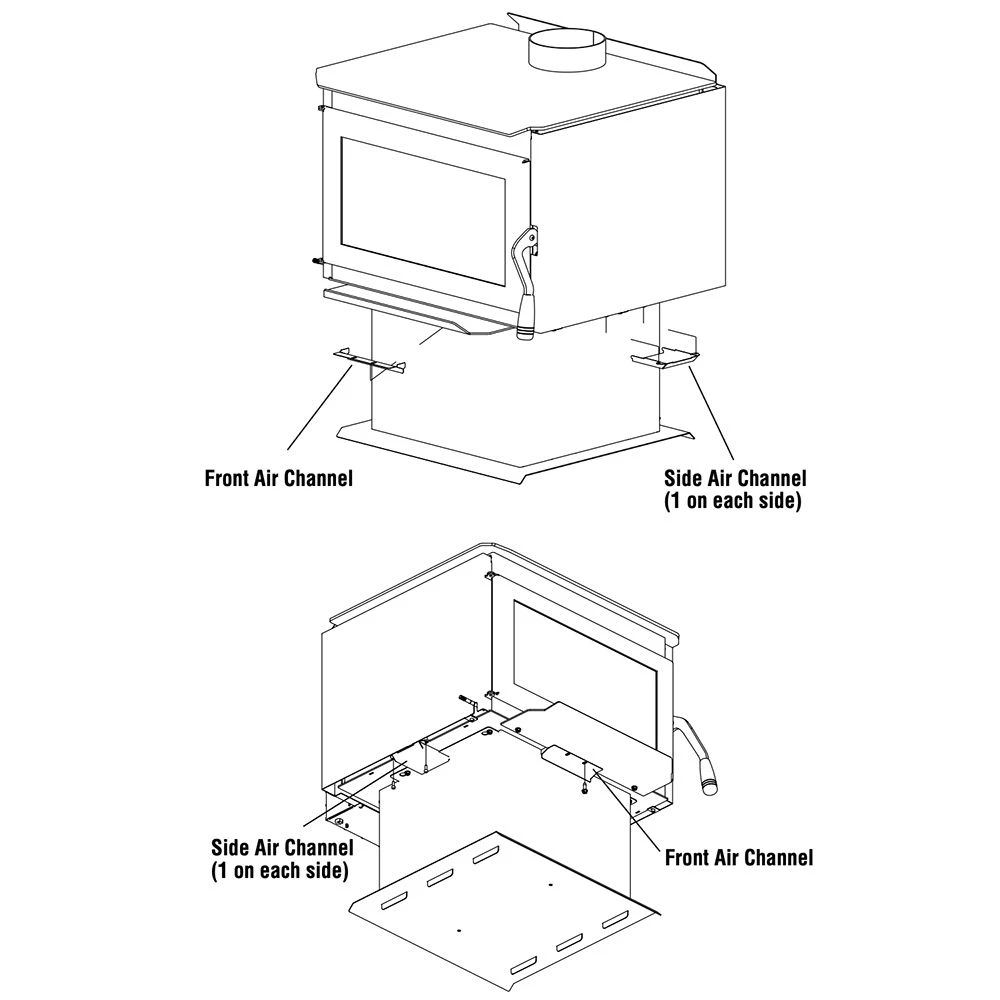 Superior Outside Air Panel And Channel Kit For WXS2016 & WXS2021 Wood Burning Stoves (OAPCK) 2 Superior Outside Air Panel And Channel Kit For WXS2016 & WXS2021 Wood Burning Stoves (OAPCK) - Image 2