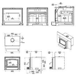 Osburn 3500 Wood Insert -Natural Gas Fire Place Store obo3510 specs a 10 20