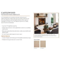 Outdoor Lifestyles Castlewood 42-Inch Outdoor Firebox With Gas Log Set 8 Outdoor Lifestyles Castlewood 42-Inch Outdoor Firebox With Gas Log Set -Natural Gas Fire Place Store odcastlewd 42 log config d 04 23 1