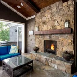 Outdoor Lifestyles Courtyard 42-Inch Outdoor Gas Fireplace With IntelliFire Ignition -Natural Gas Fire Place Store odcoug 36 gr config c 04 23 1