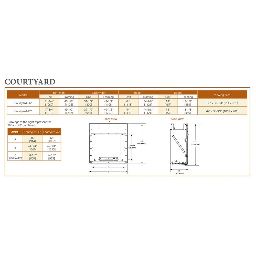 Outdoor Lifestyles Courtyard 36-Inch Contemporary Outdoor Natural Gas Fireplace With IntelliFire Ignition 4 Outdoor Lifestyles Courtyard 36-Inch Contemporary Outdoor Natural Gas Fireplace With IntelliFire Ignition - Image 4