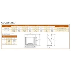 Outdoor Lifestyles Courtyard 42-Inch Contemporary Outdoor Natural Gas Fireplace With IntelliFire Ignition -Natural Gas Fire Place Store odcoug 36 gr config g 04 23