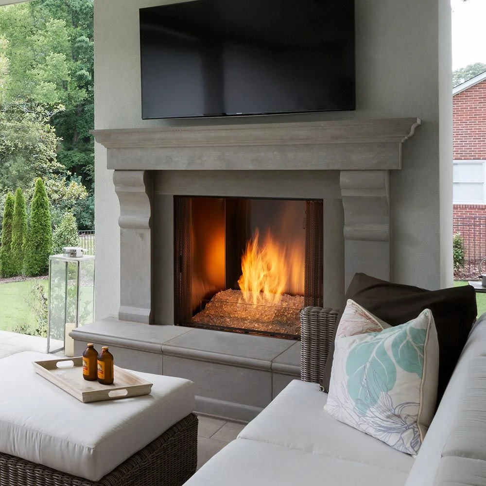 Outdoor Lifestyles Courtyard 36-Inch Contemporary Outdoor Natural Gas Fireplace With IntelliFire Ignition 2 Outdoor Lifestyles Courtyard 36-Inch Contemporary Outdoor Natural Gas Fireplace With IntelliFire Ignition - Image 2