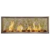Outdoor Lifestyles Lanai 48-Inch Linear Outdoor See-Through Gas Fireplace With IntelliFire Ignition