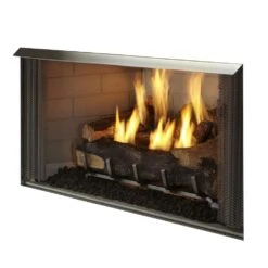 Outdoor Lifestyles Villa 42-Inch Outdoor Firebox With Gas Log Set