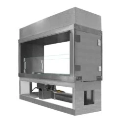 Firegear Kalea Bay Linear See-Through Outdoor Gas Fireplace With LED Lights, 60-Inch