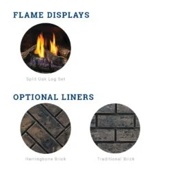 Kingsman OFP42E 42-Inch Intermittent Pilot Ignition Outdoor Gas Fireplace With Log Set 6 Kingsman OFP42E 42-Inch Intermittent Pilot Ignition Outdoor Gas Fireplace With Log Set -Natural Gas Fire Place Store ofp42n liners media 12 20