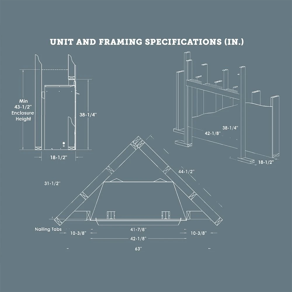 Kingsman OFP42E 42-Inch Intermittent Pilot Ignition Outdoor Gas Fireplace With Log Set 4 Kingsman OFP42E 42-Inch Intermittent Pilot Ignition Outdoor Gas Fireplace With Log Set - Image 4