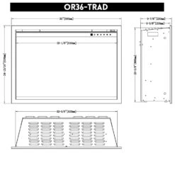 Modern Flames Orion Traditional 36-Inch Built-In Electric Fireplace 8 Modern Flames Orion Traditional 36-Inch Built-In Electric Fireplace -Natural Gas Fire Place Store or36 trad spec a 05 23 1