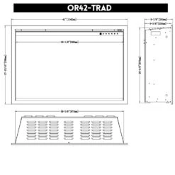 Modern Flames Orion Traditional 42-Inch Built-In Electric Fireplace -Natural Gas Fire Place Store or42 trad spec a 05 23