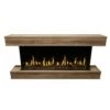 Modern Flames Orion Multi 76-Inch Three-Sided Electric Fireplace With Allwood Wall System