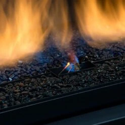 Sierra Flame PALISADE-36-DELUXE 36-Inch Palisade Deluxe Direct Vent See-Through Built-In Gas Fireplace With Fireglass And Rock Media -Natural Gas Fire Place Store palisade config c 11 22