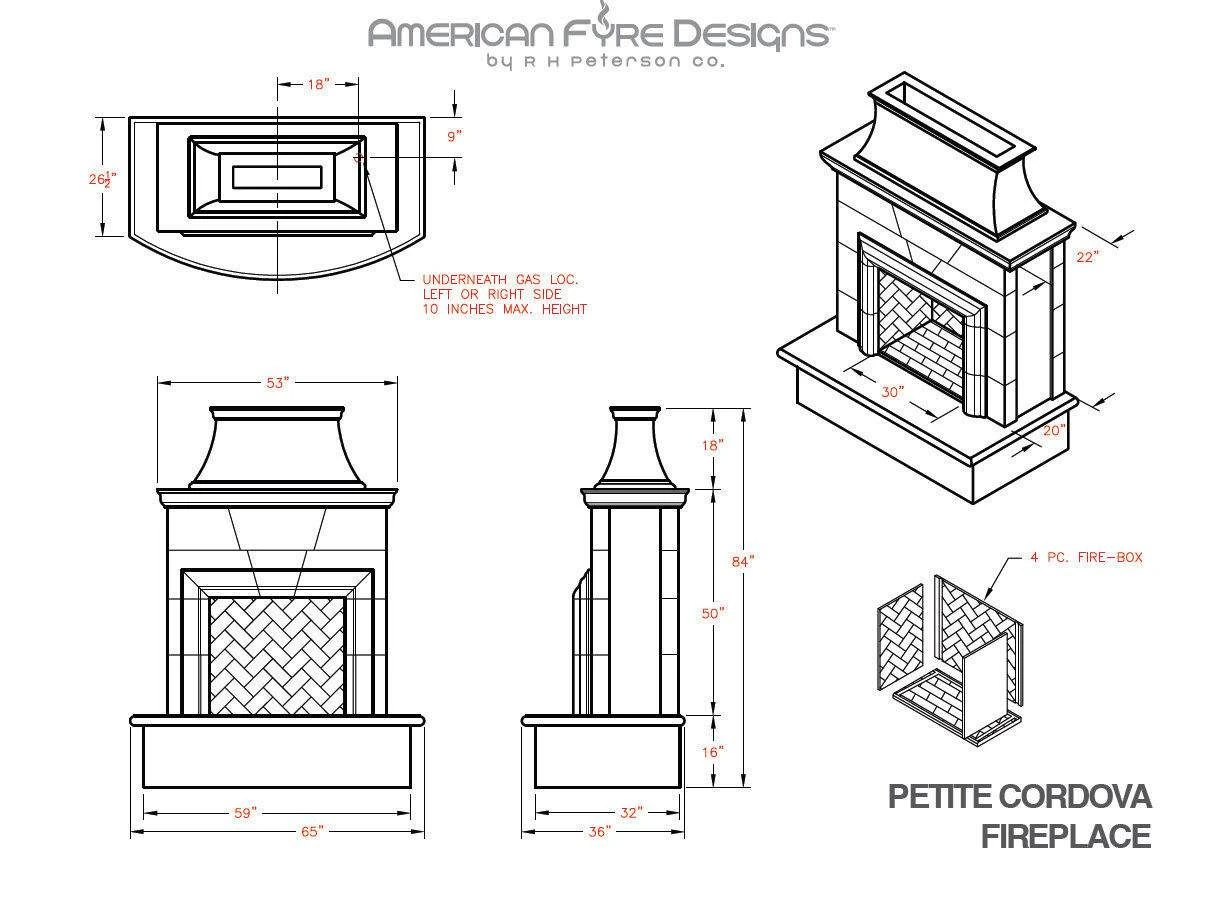 American Fyre Designs Petite Cordova Outdoor Gas Fireplace 9 American Fyre Designs Petite Cordova Outdoor Gas Fireplace - Image 9
