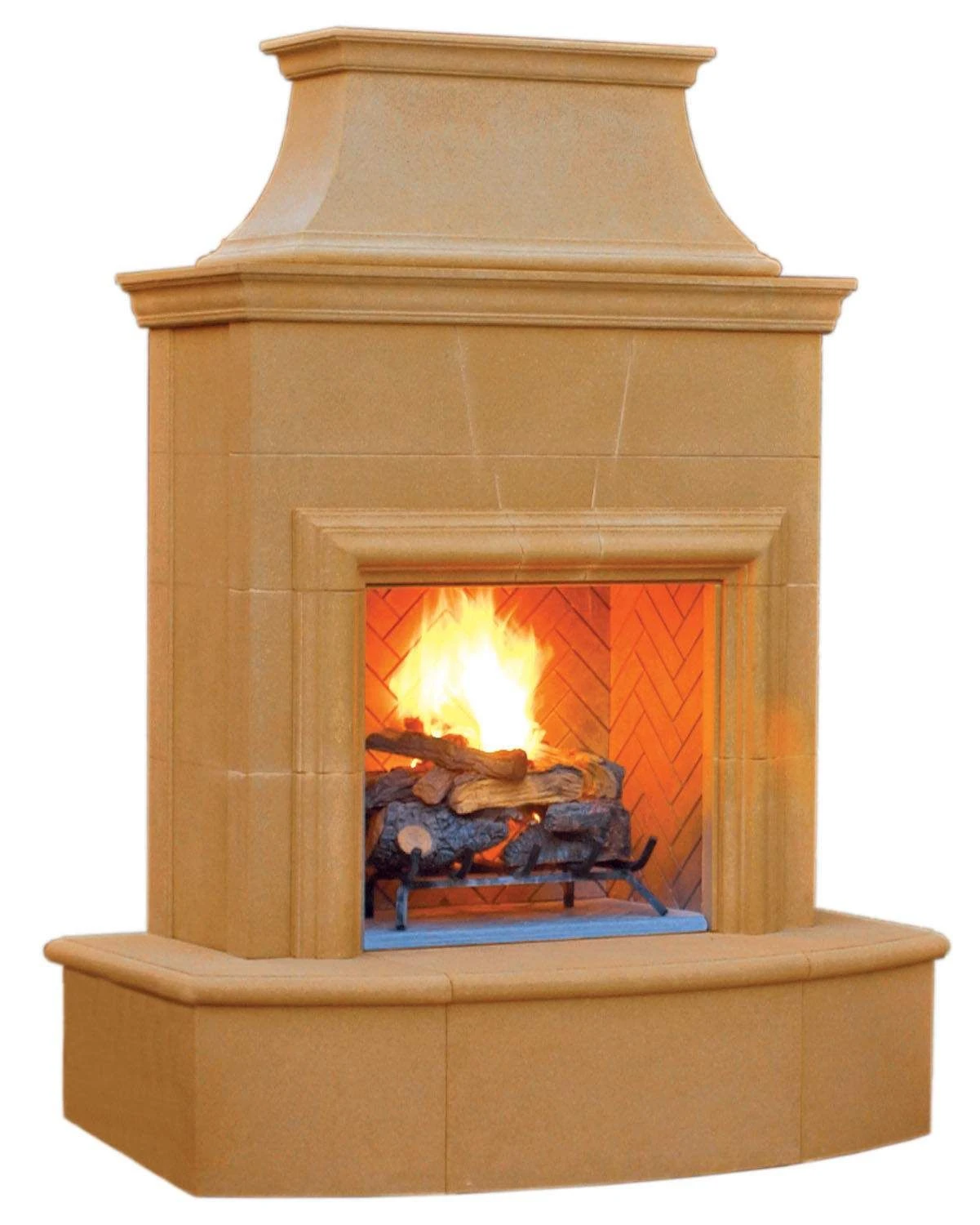 American Fyre Designs Petite Cordova Outdoor Gas Fireplace 1 American Fyre Designs Petite Cordova Outdoor Gas Fireplace