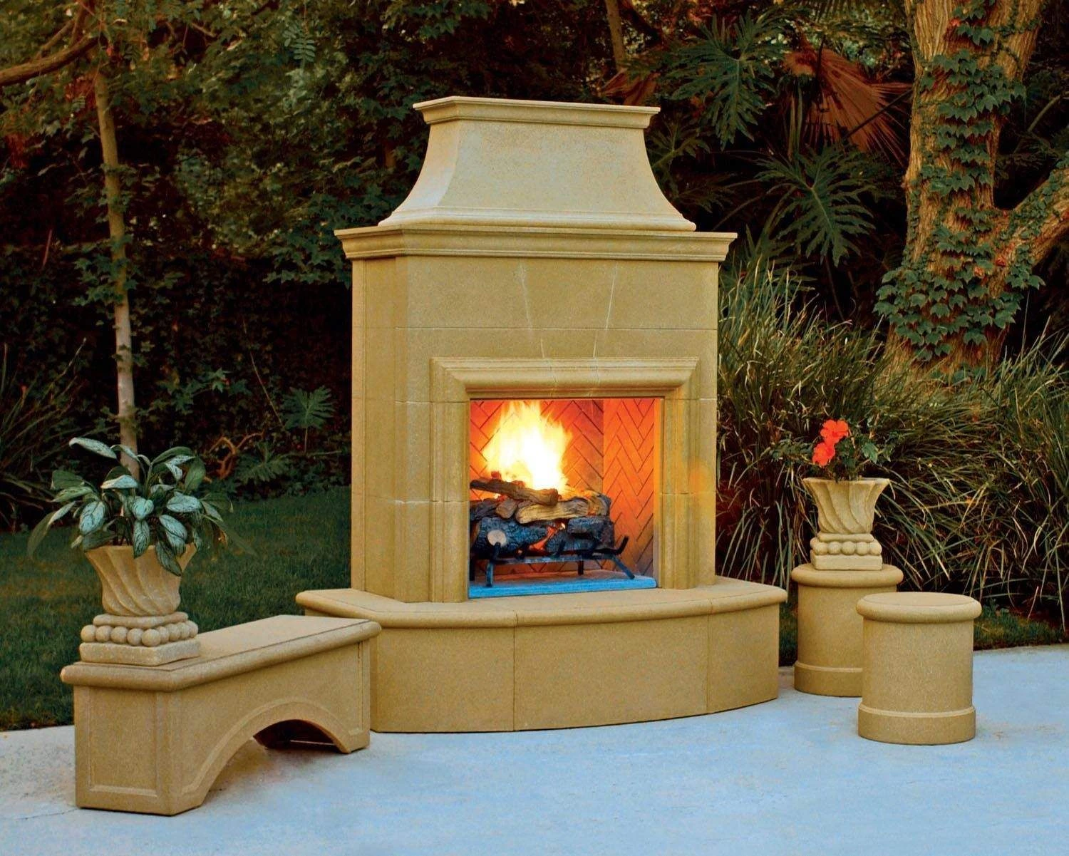 American Fyre Designs Petite Cordova Outdoor Gas Fireplace 2 American Fyre Designs Petite Cordova Outdoor Gas Fireplace - Image 2