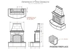 American Fyre Designs Phoenix Outdoor Gas Fireplace -Natural Gas Fire Place Store phoenix specs
