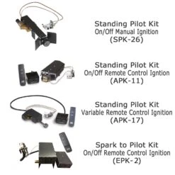 Real Fyre B Royal English Oak Vented Gas Log Set -Natural Gas Fire Place Store pilot options no manual epk2 19