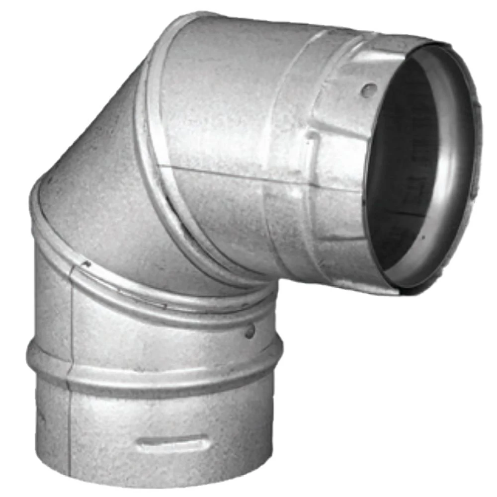 DuraVent PVP-E90B PelletVent Pro Black Steel 90-Degree Elbow 1 DuraVent PVP-E90B PelletVent Pro Black Steel 90-Degree Elbow
