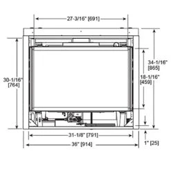 Majestic QUARTZ32IFT Quartz 32-Inch Direct Vent Gas Fireplace -Natural Gas Fire Place Store quartz32ift specs a 01 21