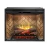 Dimplex Revillusion Electric Fireplace With Herringbone Backer, Front Glass Pane And Plug Kit, 30-Inches
