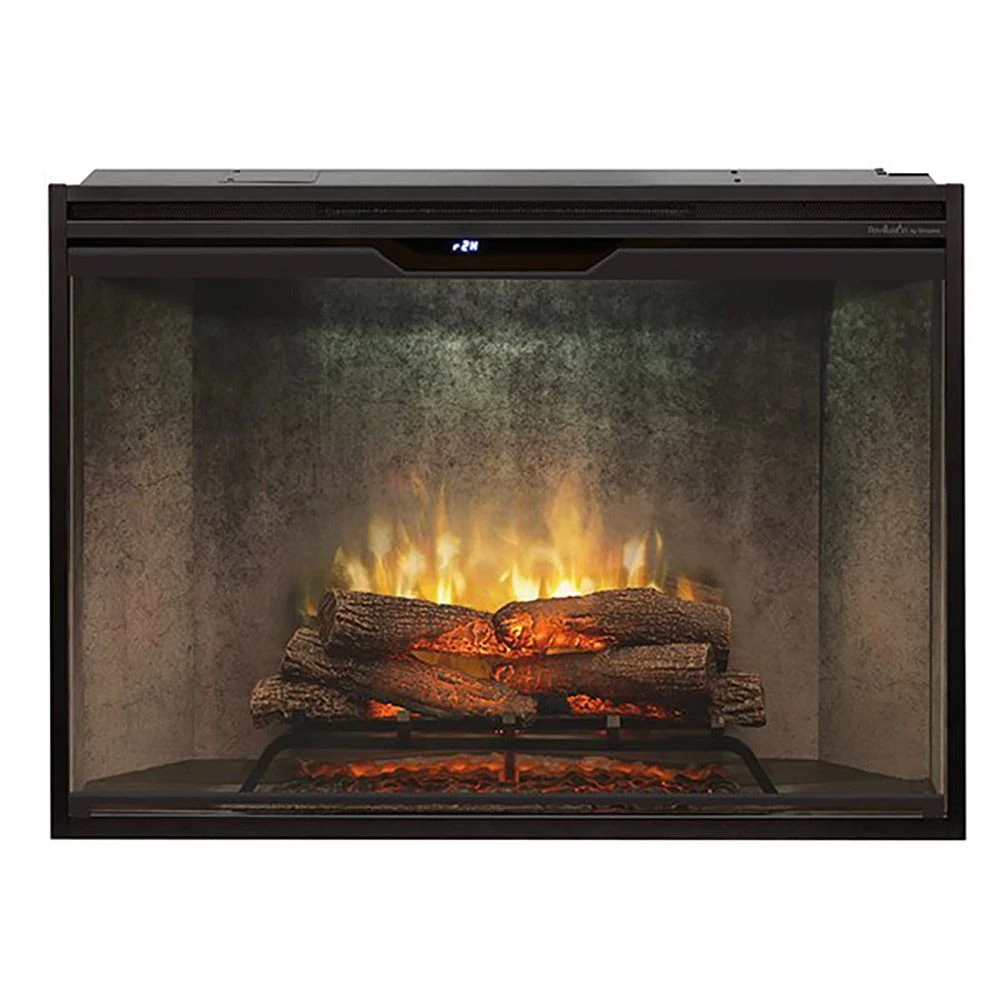 Dimplex Revillusion Electric Fireplace With Weathered Concrete Backer, Front Glass Pane And Plug Kit, 42-Inches 1 Dimplex Revillusion Electric Fireplace With Weathered Concrete Backer, Front Glass Pane And Plug Kit, 42-Inches