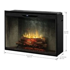 Dimplex Revillusion Electric Fireplace With Weathered Concrete Backer, Front Glass Pane And Plug Kit, 42-Inches 11 Dimplex Revillusion Electric Fireplace With Weathered Concrete Backer, Front Glass Pane And Plug Kit, 42-Inches -Natural Gas Fire Place Store rbf42wcg config f 10 23