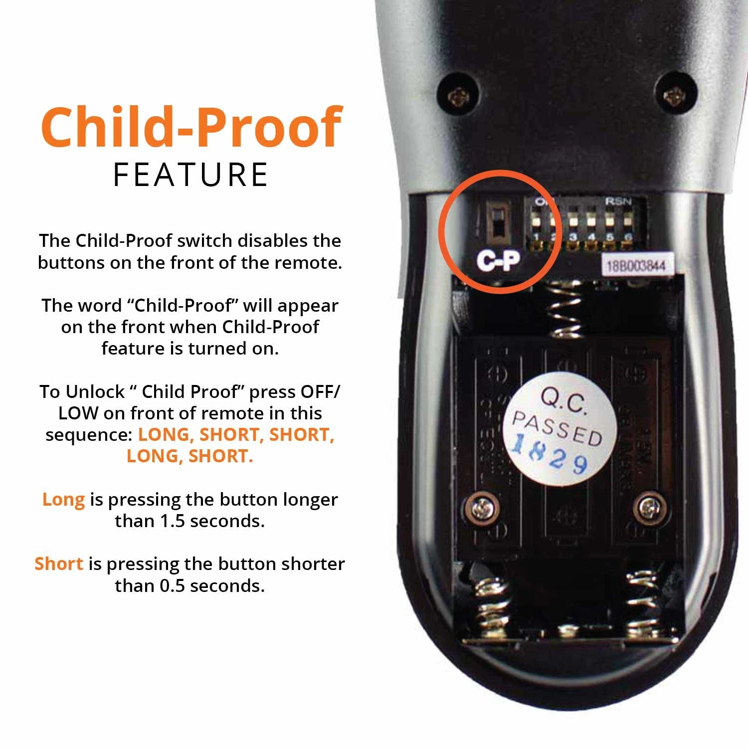 Acumen RCK-IW On/Off Fireplace Remote Control With 9-Foot Wires 4 Acumen RCK-IW On/Off Fireplace Remote Control With 9-Foot Wires - Image 4