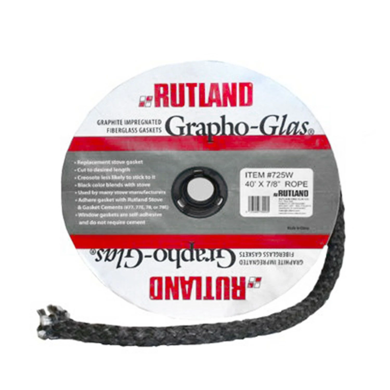 Rutland RD-725 Grapho-Glas Spooled Rope Stove Gasket, 3/4-Inch Diameter, 47 Ft 1 Rutland RD-725 Grapho-Glas Spooled Rope Stove Gasket, 3/4-Inch Diameter, 47 Ft