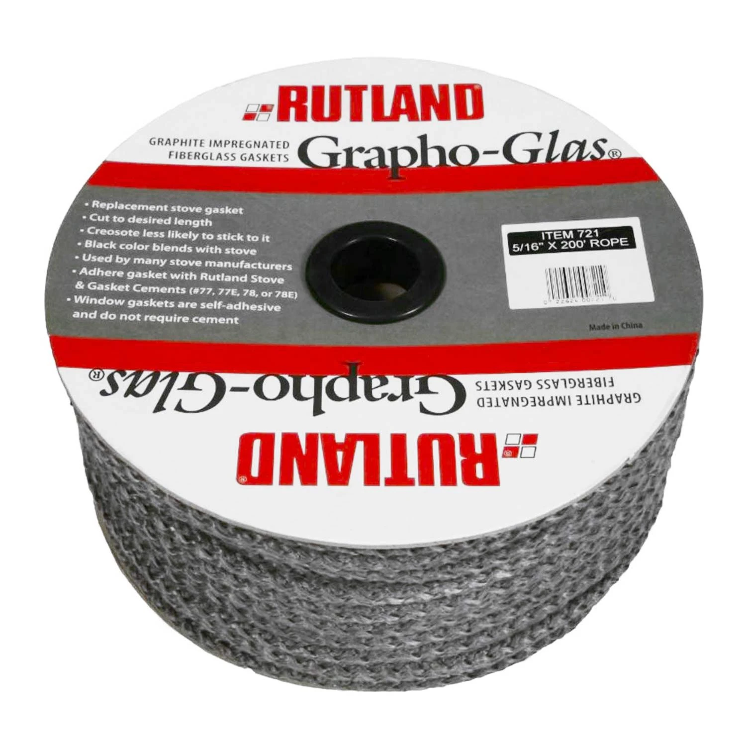 Rutland RD-725W Grapho-Glas Spooled Rope Stove Gasket, 7/8-Inch Diameter, 40 Ft 1 Rutland RD-725W Grapho-Glas Spooled Rope Stove Gasket, 7/8-Inch Diameter, 40 Ft