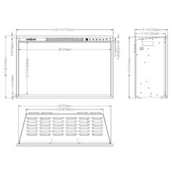 Modern Flames RS-2621 RedStone 26-Inch Built-In Electric Fireplace -Natural Gas Fire Place Store redstone 26 specs a 12 20 1