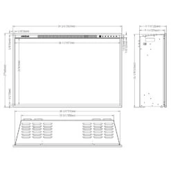 Modern Flames RS-4229 RedStone 42-Inch Built-In Electric Fireplace -Natural Gas Fire Place Store redstone 42 specs a 12 20