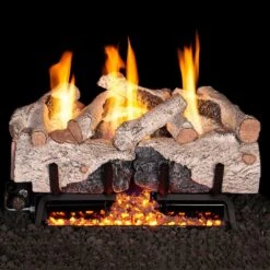 Real Fyre CHAB Charred Alpine Birch Ventless Gas Log Set, ANSI Certified